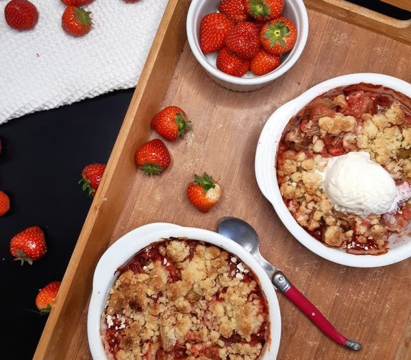 Crumble fraise- rhubarbe