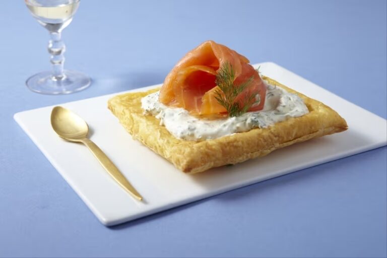 Feuilleté à la truite fumée