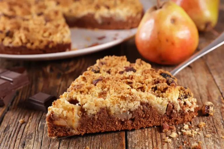 Crumble poires et pain d’épices